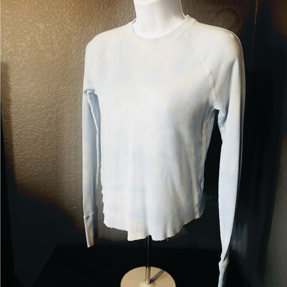 Women's Light Blue thermal Long Sleeve Top